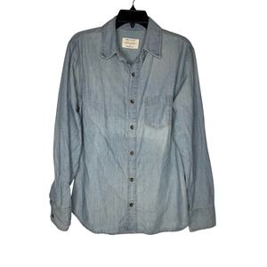 Rag & Bone Mens Workwear Button Down  Denim Short Sz M Casual Chore Ranch
